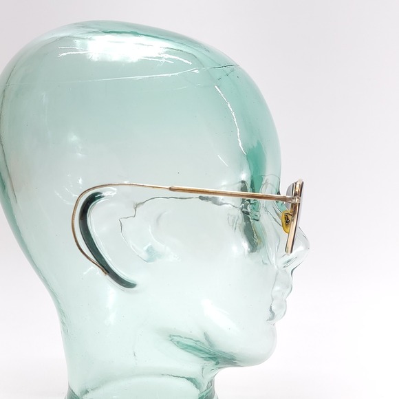 Vtg AO American Optical 12K GF 1/10 Gold Aviator Sunglasses FRAMES 63mm Cable - Picture 9 of 16